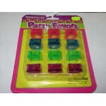 Party Favors,  12ct Plastic Rings Asst Assorted Colours