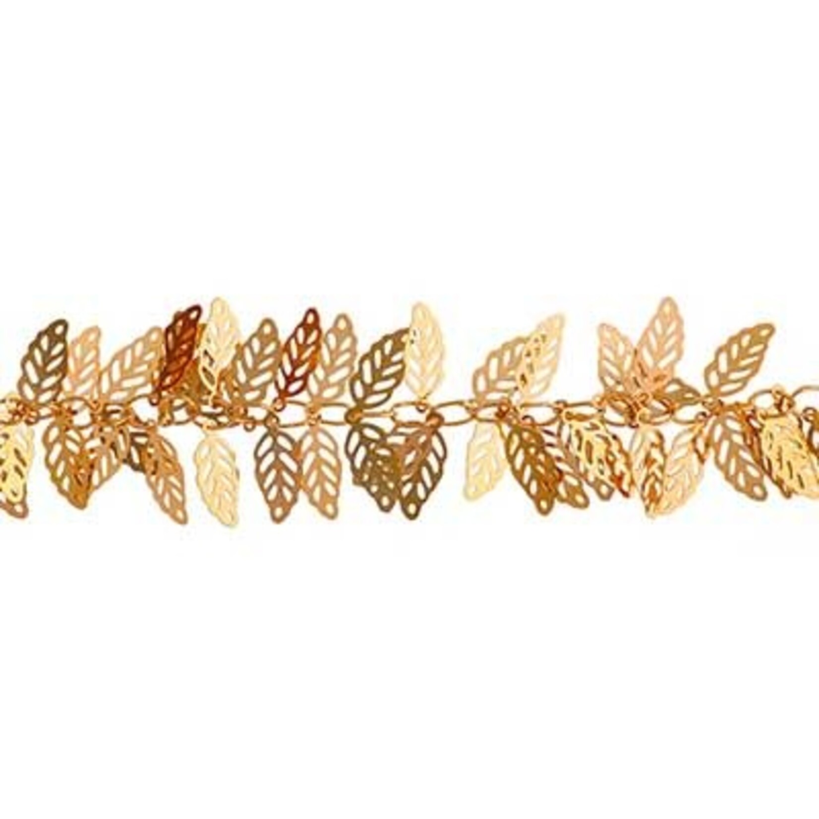 Brass Metal Chain 5x12 mm Leave 5 meters