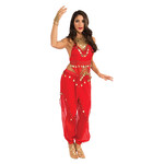 Red Belly Dancer Costume