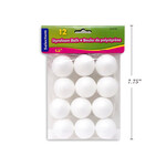 Styrofoam Ball  1.5 Inch (12 Pieces)