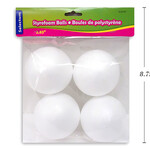 Styrofoam Ball  2.83 Inch (4 Pieces)