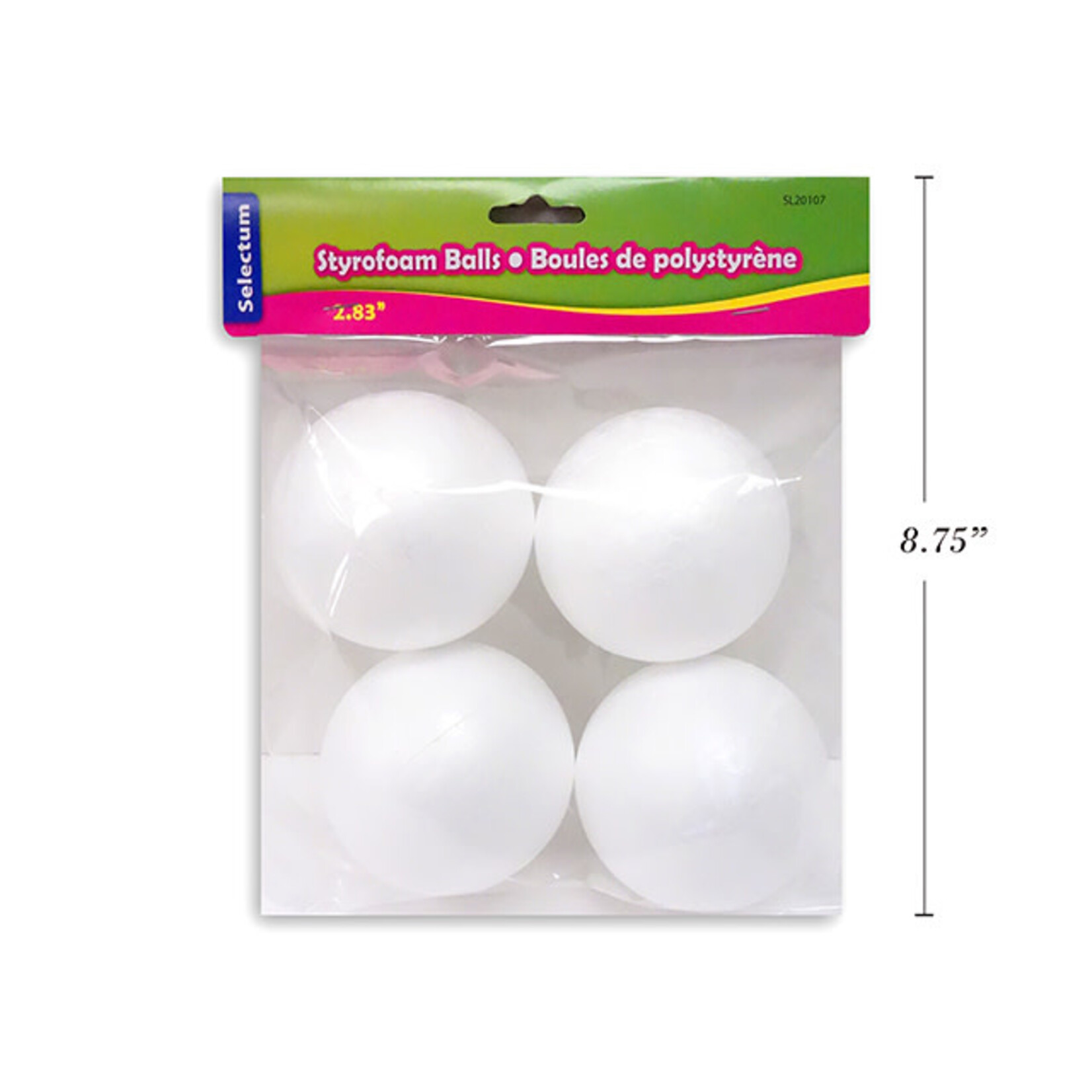 Styrofoam Ball  2.83 Inch (4 Pieces)