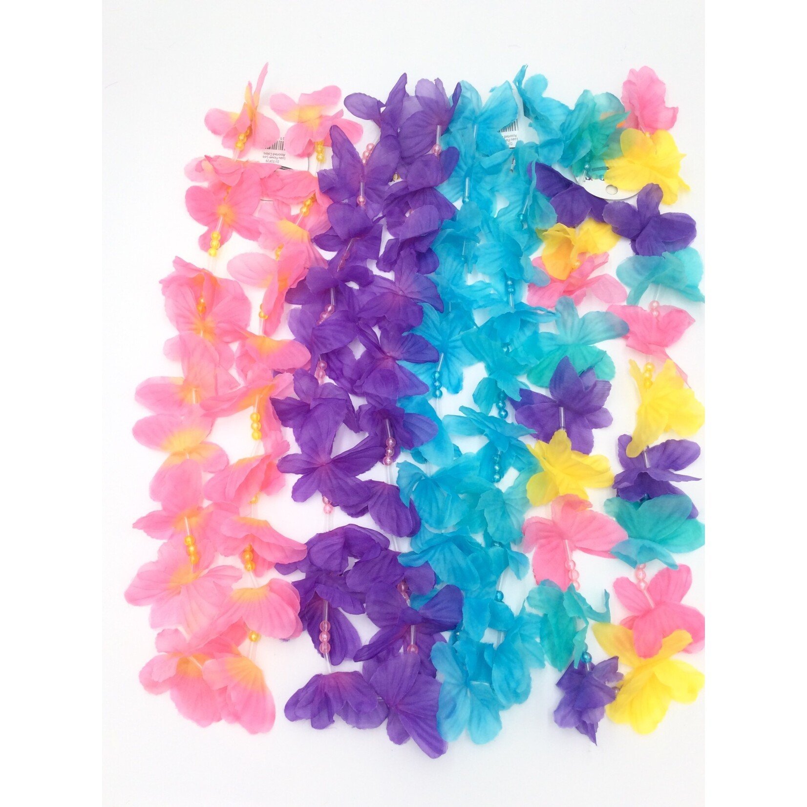 Luau Flower Leis W/Beads