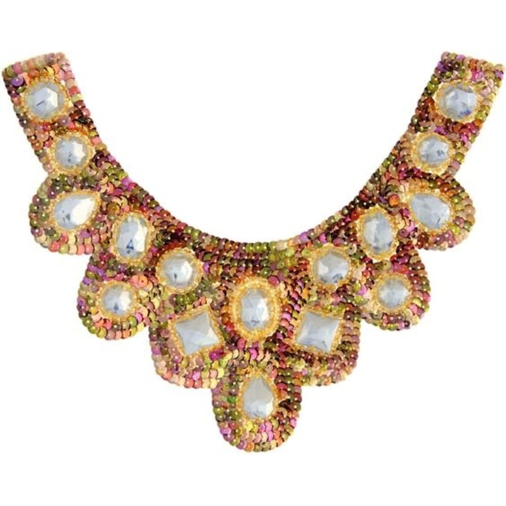 Motif Sequin and Beads 27x11.5cm U Shape