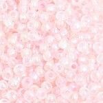 Seedbead (13 grams) Light Pink Rainbow 8/0 Transparent