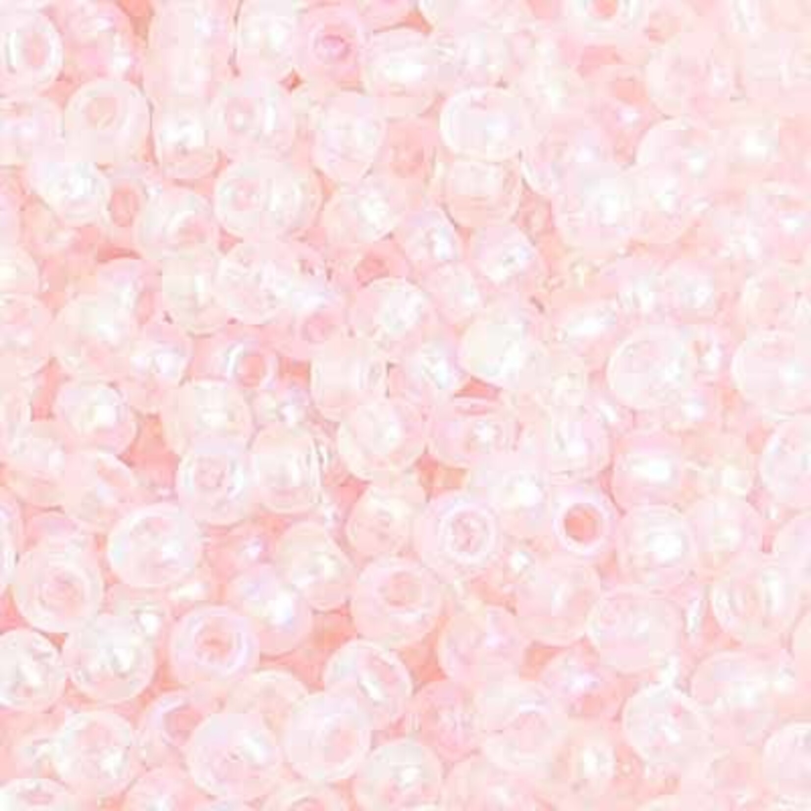 Seedbead (13 grams) Light Pink Rainbow 8/0 Transparent