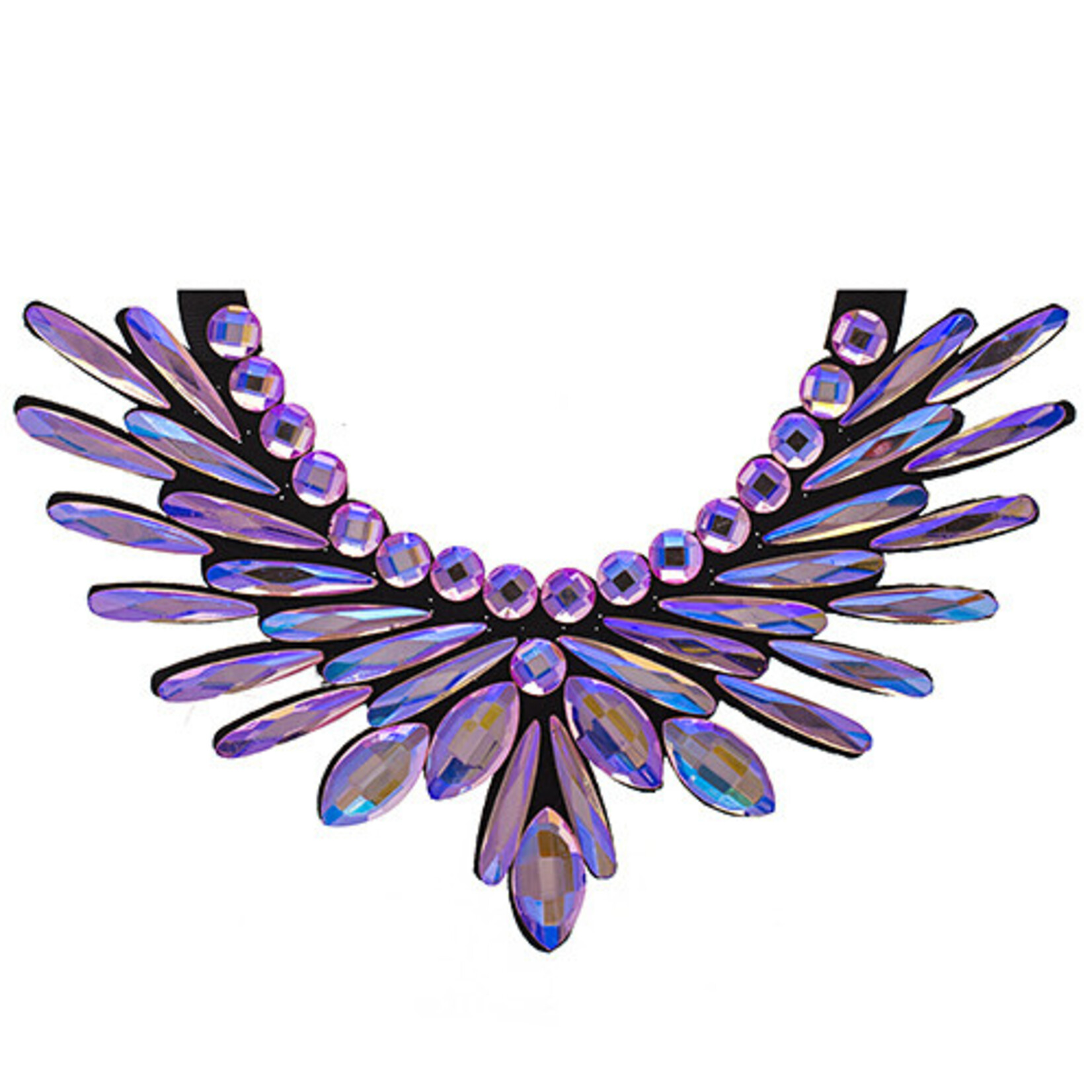 Crystal Motifs Necklace Angel