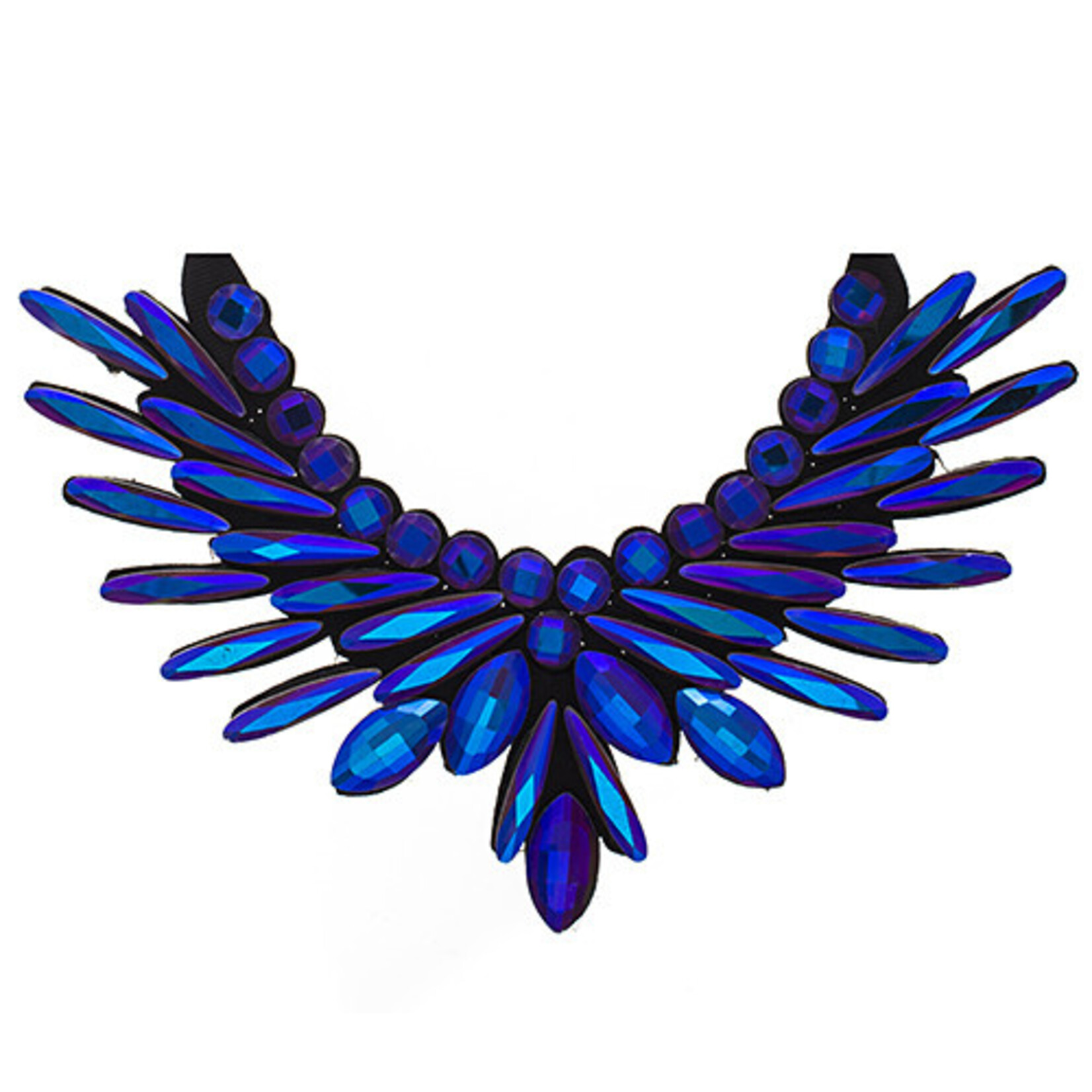 Crystal Motifs Necklace Angel