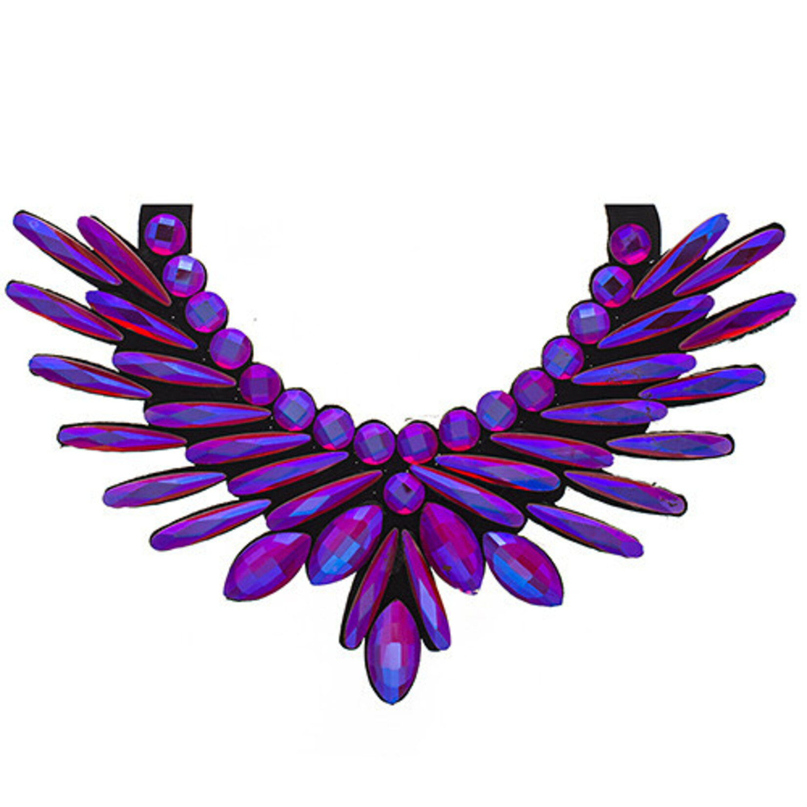 Crystal Motifs Necklace Angel