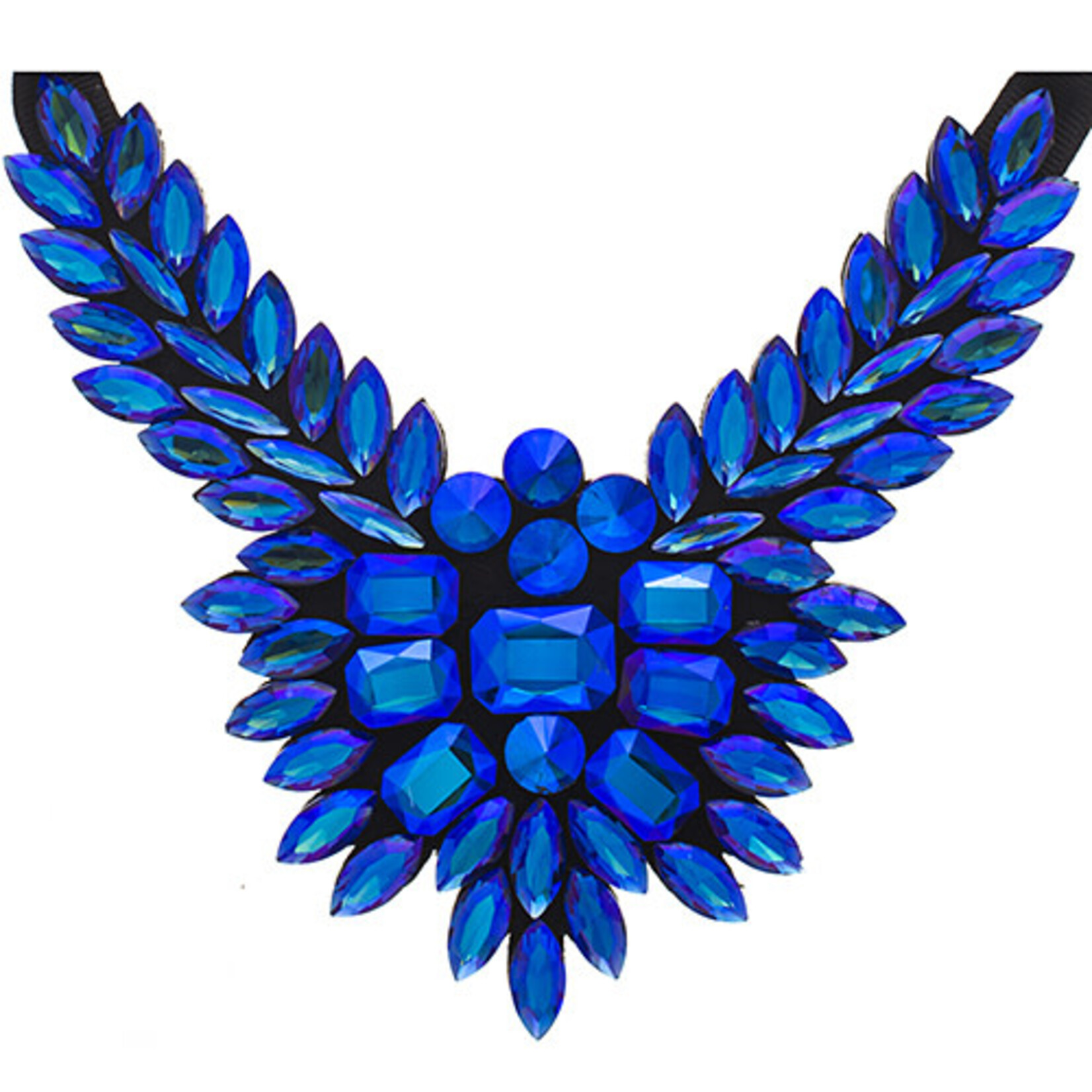 Crystal Motifs Necklace Wings