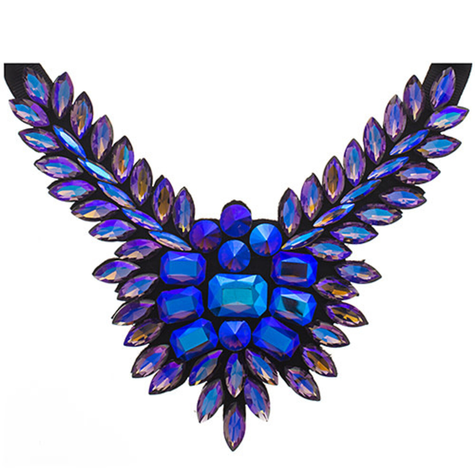 Crystal Motifs Necklace Wings