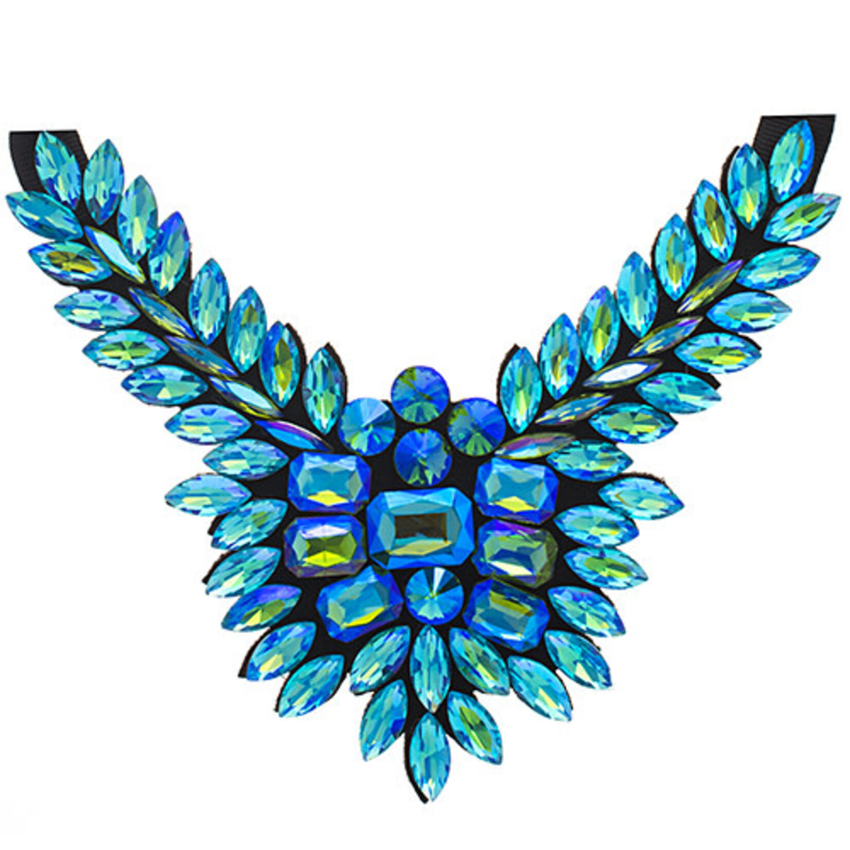 Crystal Motifs Necklace Wings