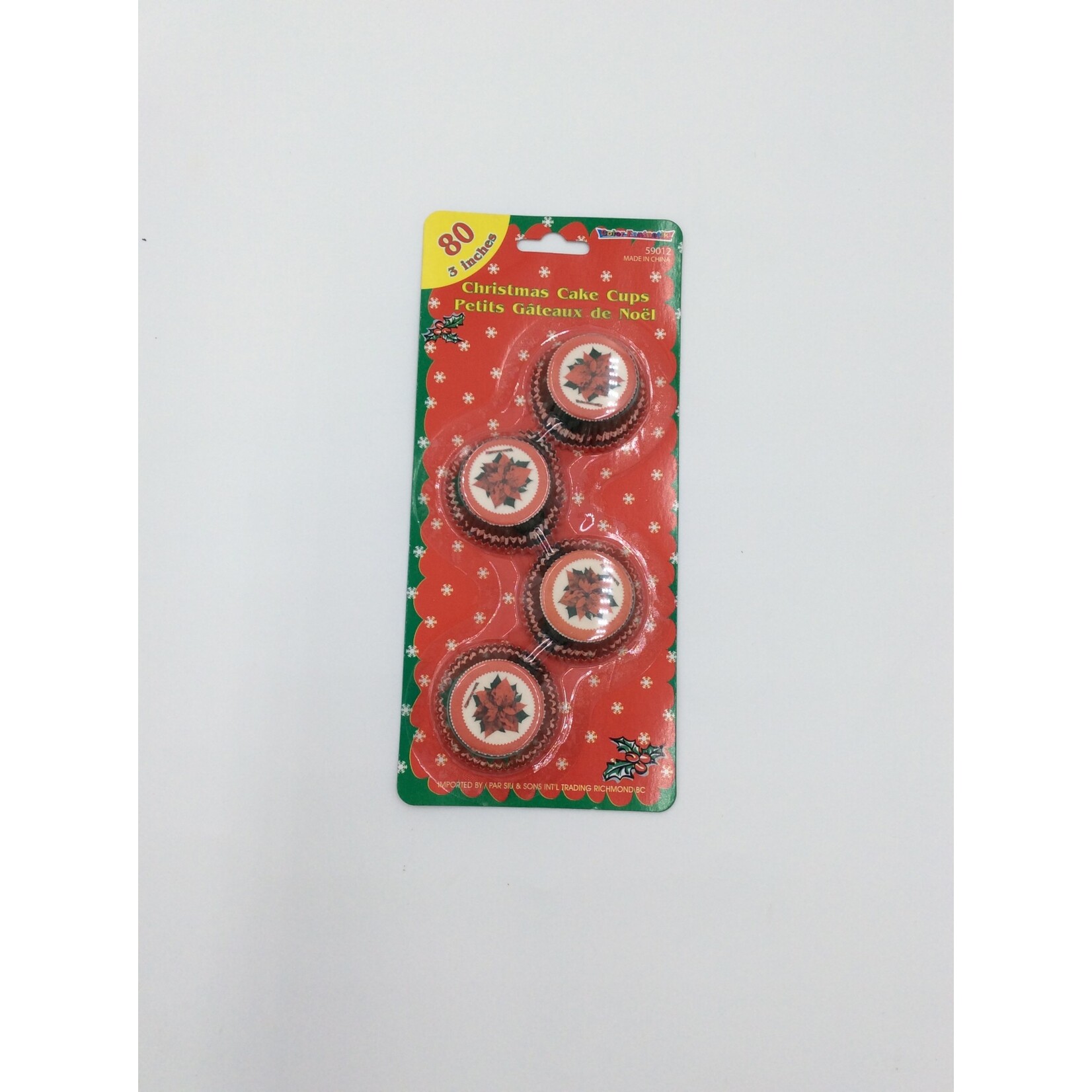 Christmas Cake Cups 3 Inch - 80Ct