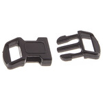 Craft Paracord Buckle Black 12mm (6 Pieces)