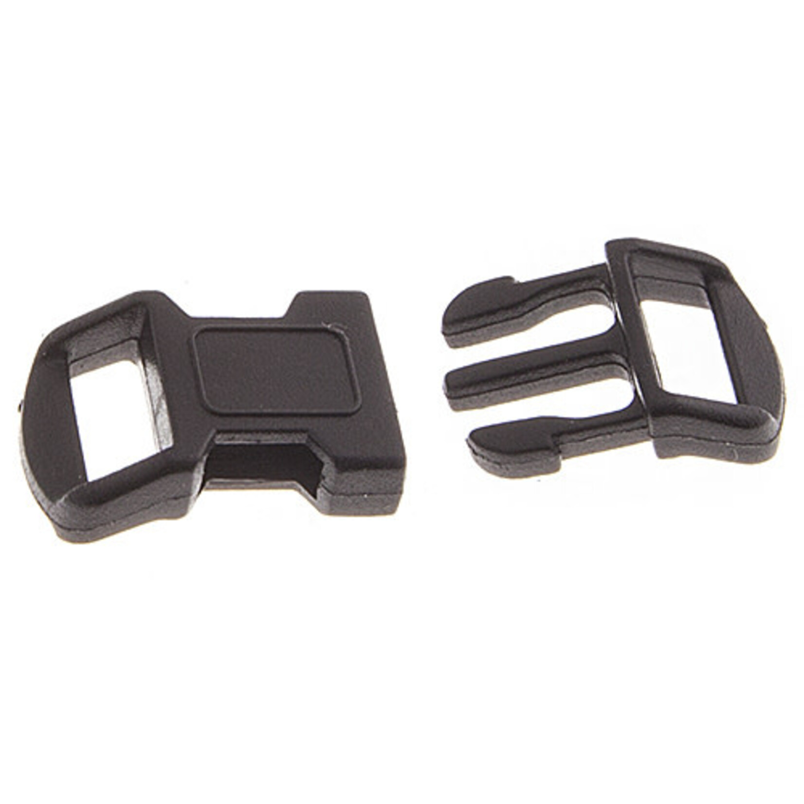 Craft Paracord Buckle Black 12mm (6 Pieces)