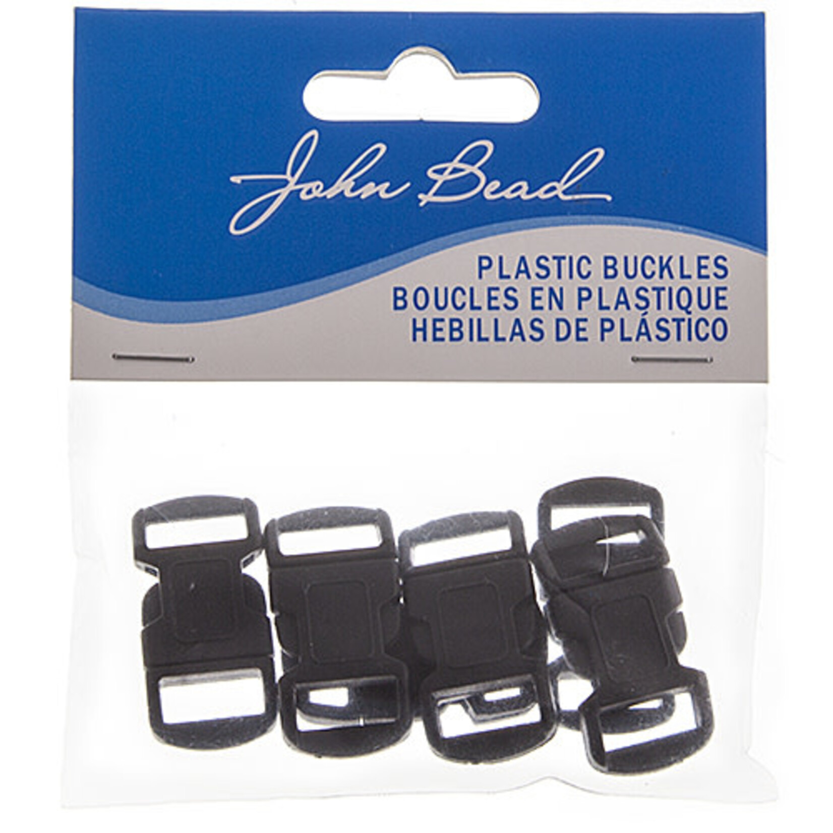 Craft Paracord Buckle Black 12mm (6 Pieces)