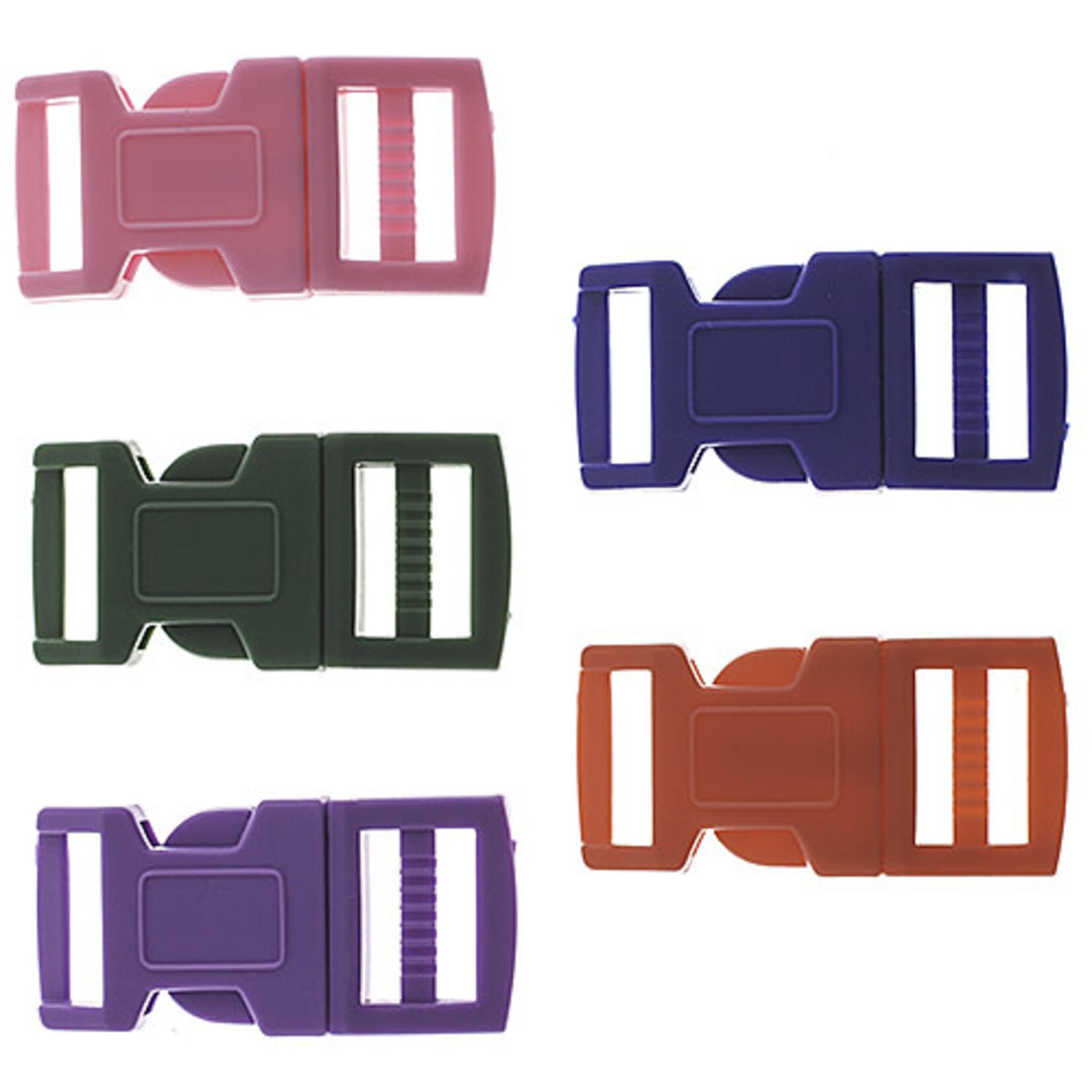 Craft Paracord Buckle Assorted 15mm (5 Pieces)