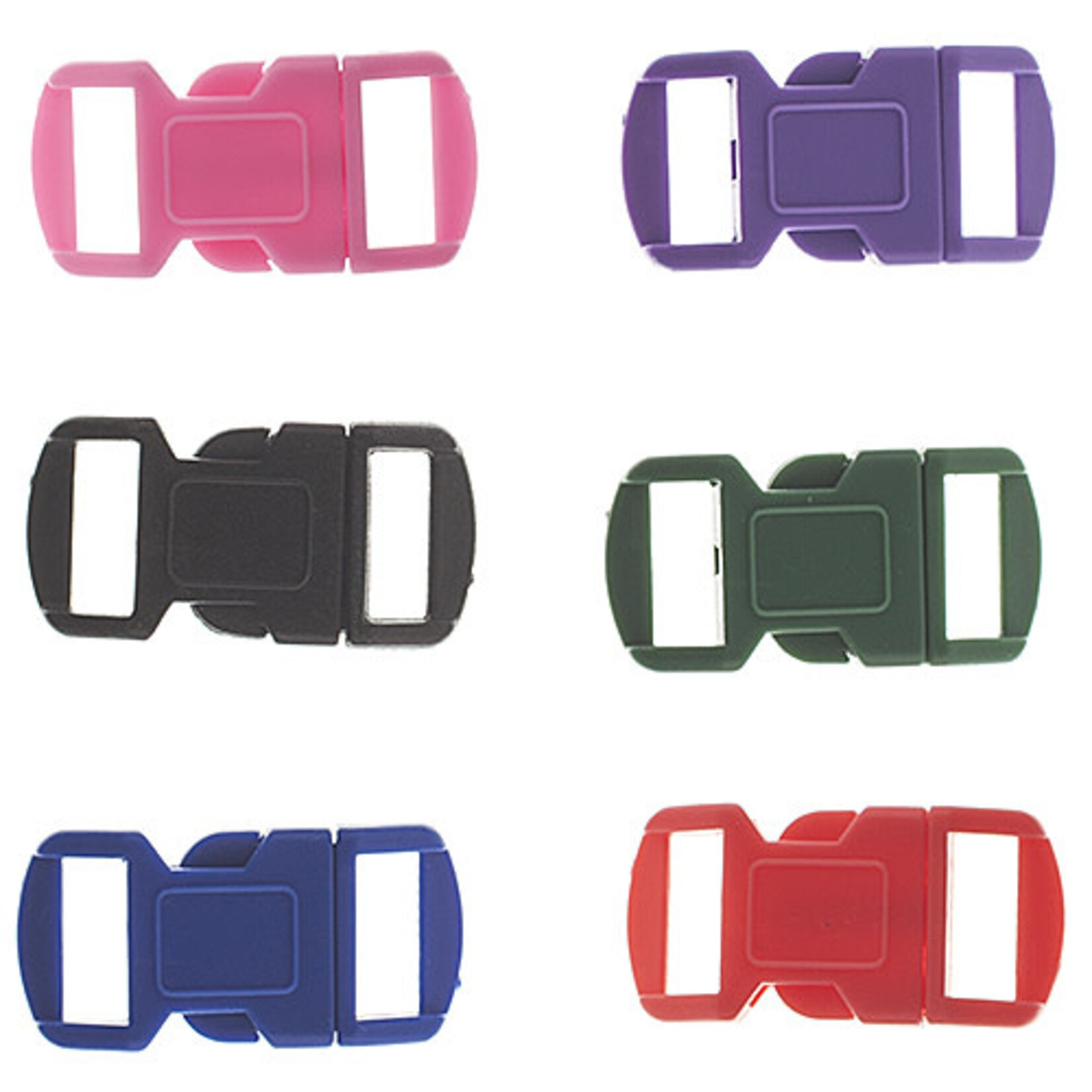 Craft Paracord Buckle Assorted 12mm (6 Pieces)