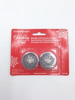 Metallic LED Tea Lite (2pcs)