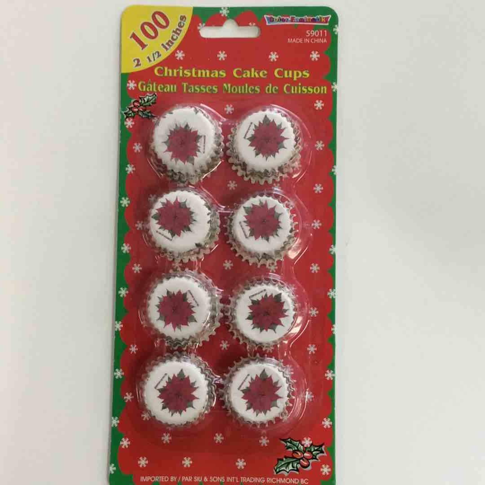 Christmas Cake Cups 2.5 Inch - 100Ct