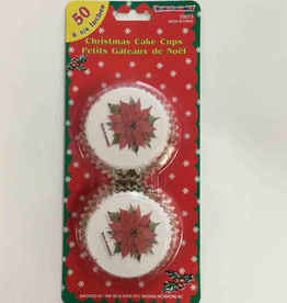 Christmas Cake Cups 3/4 Inch - 50Ct