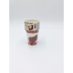 Cups 9oz 8CT Christmas Poinsettia