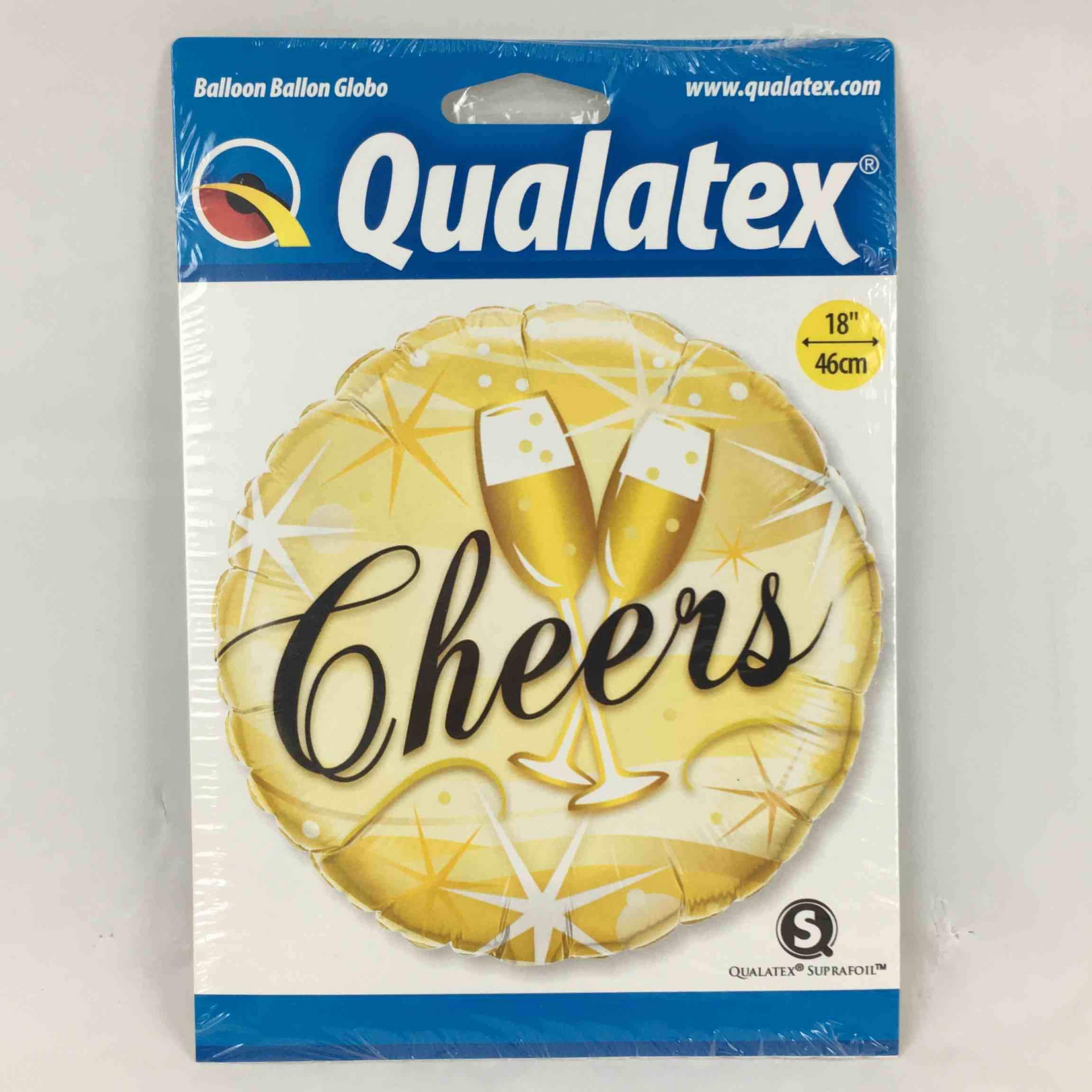 18" 2 Sided Printed Mylar Balloon New Year - "Cheers"