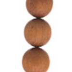 Sandlewood 8 Inches Light Brown 15mm Round