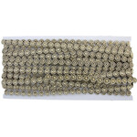 Plastic Trim Flower 8mm Bronze (10 Yards)