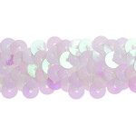 Sequin 6mm Stretch  White AB 2 row (12 meters)