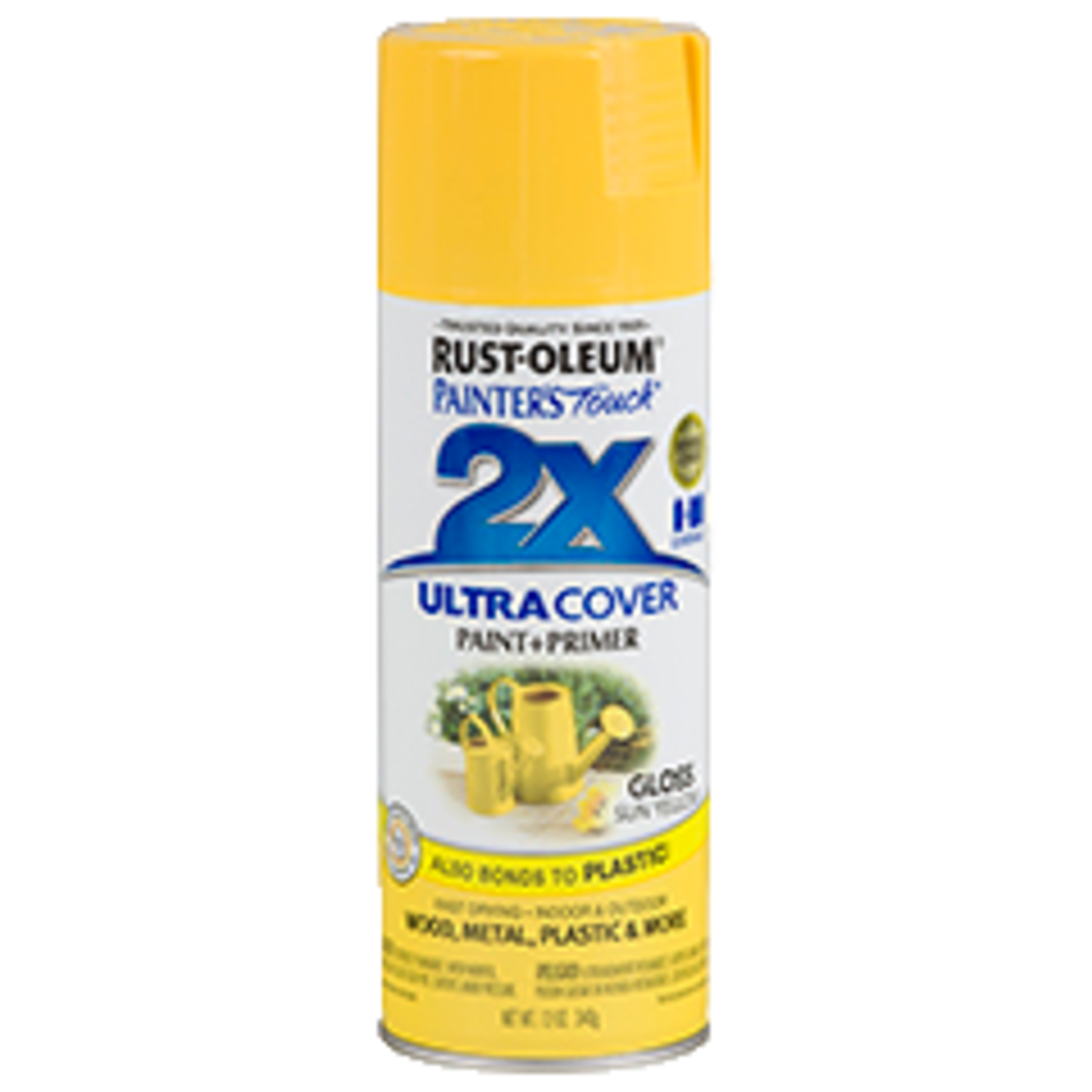 Rustoleum 2X Ultra Cover Gloss Spray Paint 12oz Sun Yellow