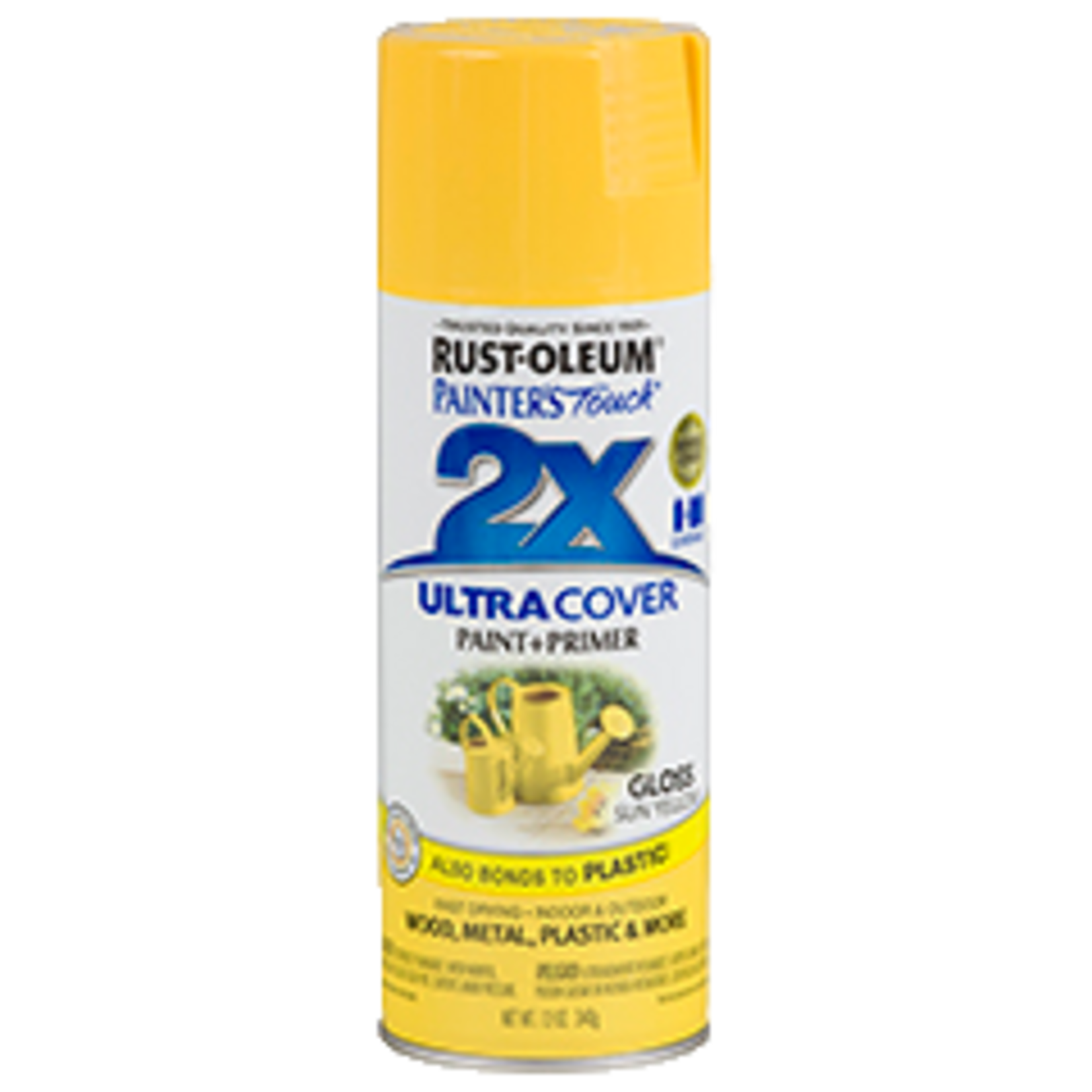 Rustoleum 2X Ultra Cover Gloss Spray Paint 12oz Sun Yellow