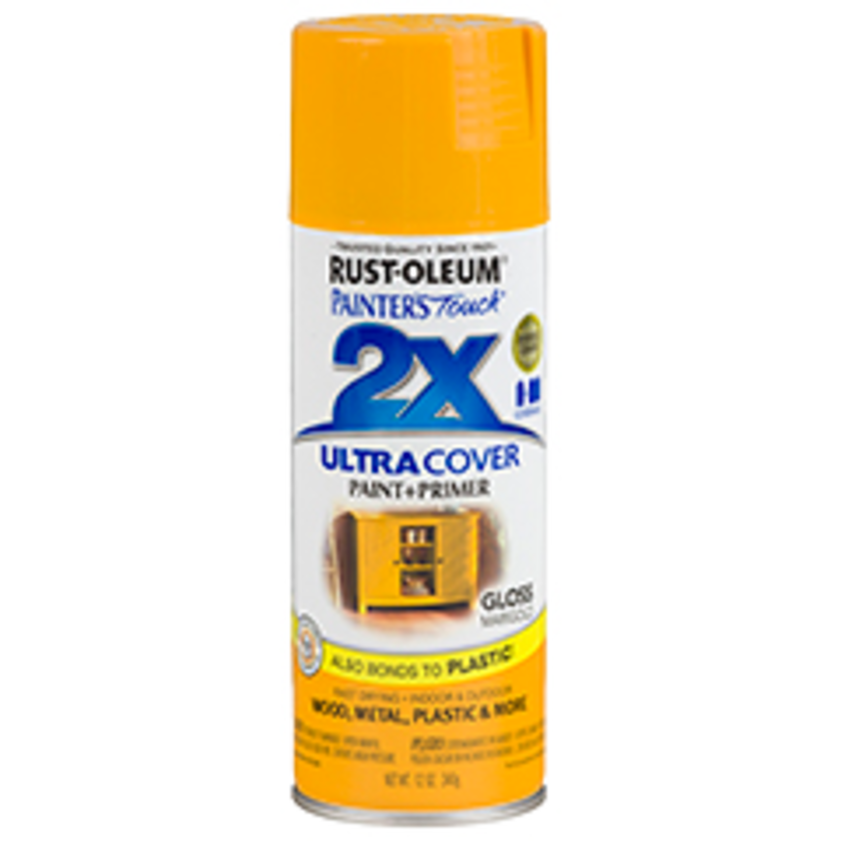 Rustoleum 2X Ultra Cover Gloss Spray Paint 12oz Marigold