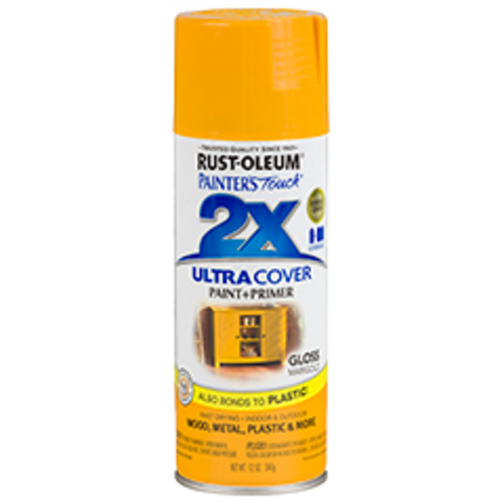 Rustoleum 2X Ultra Cover Gloss Spray Paint 12oz Marigold
