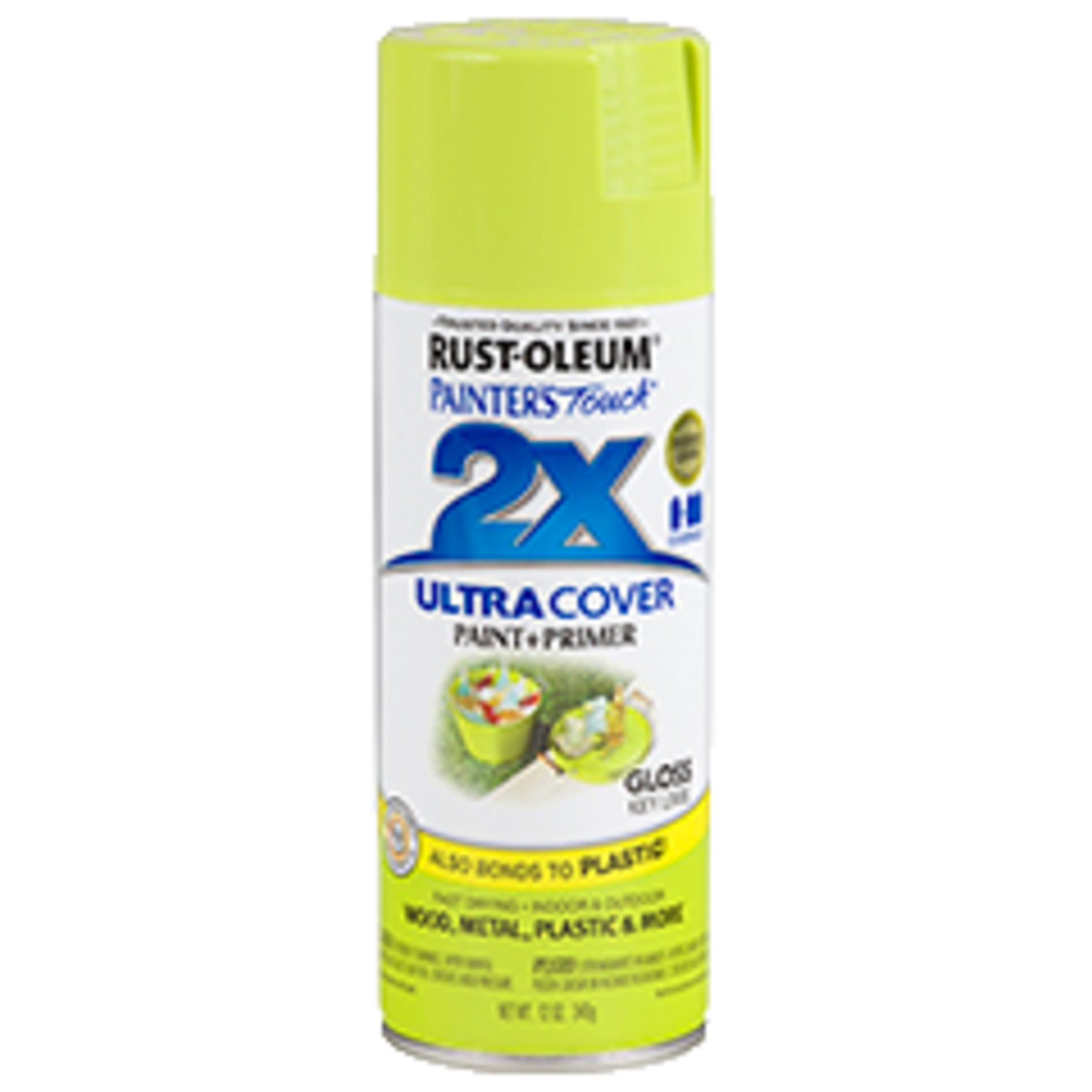 Rustoleum 2X Ultra Cover Gloss Spray Paint 12oz - Key Lime