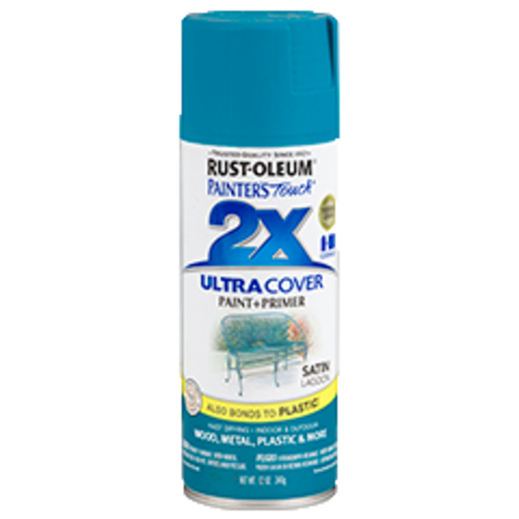 Rustoleum 2X Ultra Cover Satin Spray Paint 12oz - Lagoon