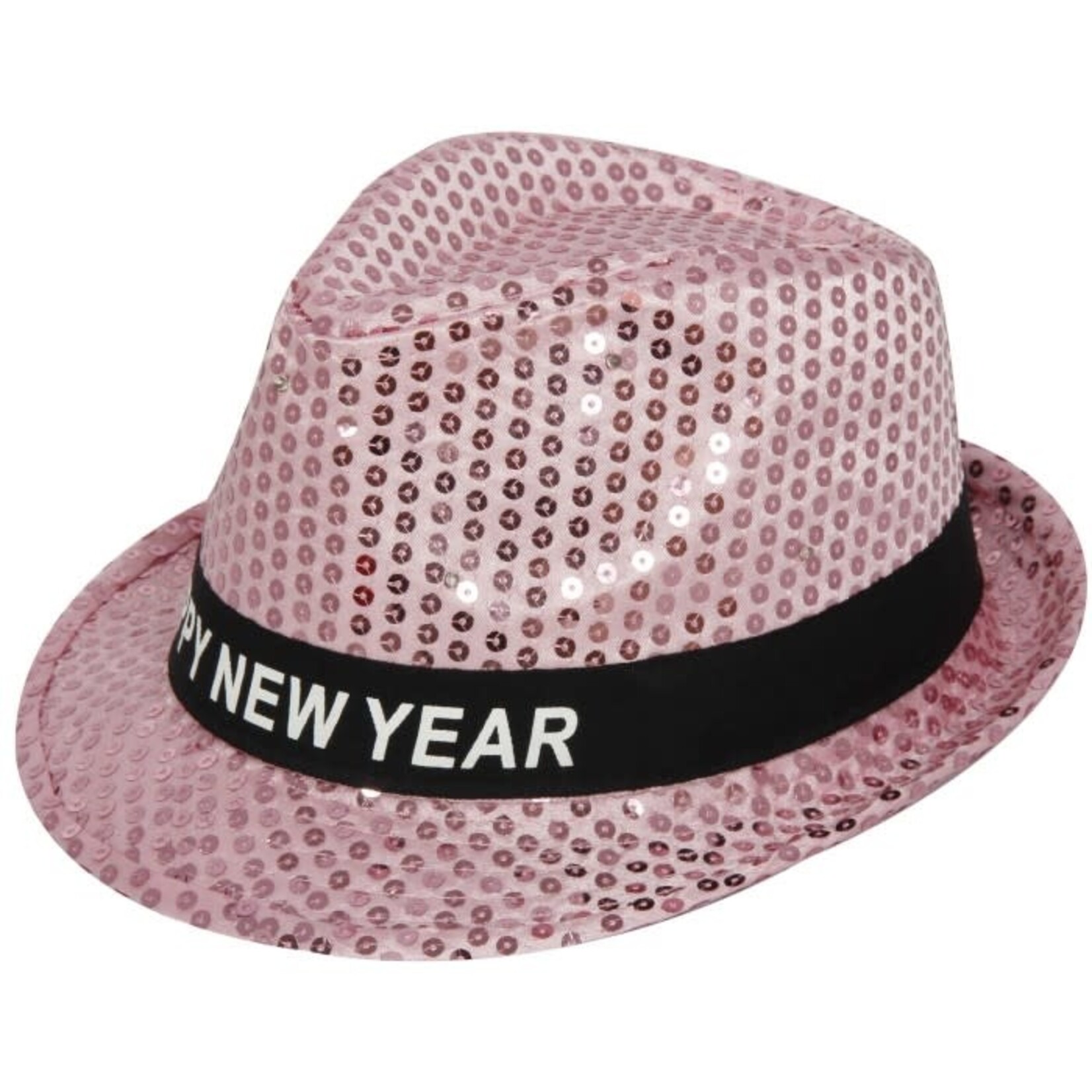 Sequin Light Up Happy New Year Fedora