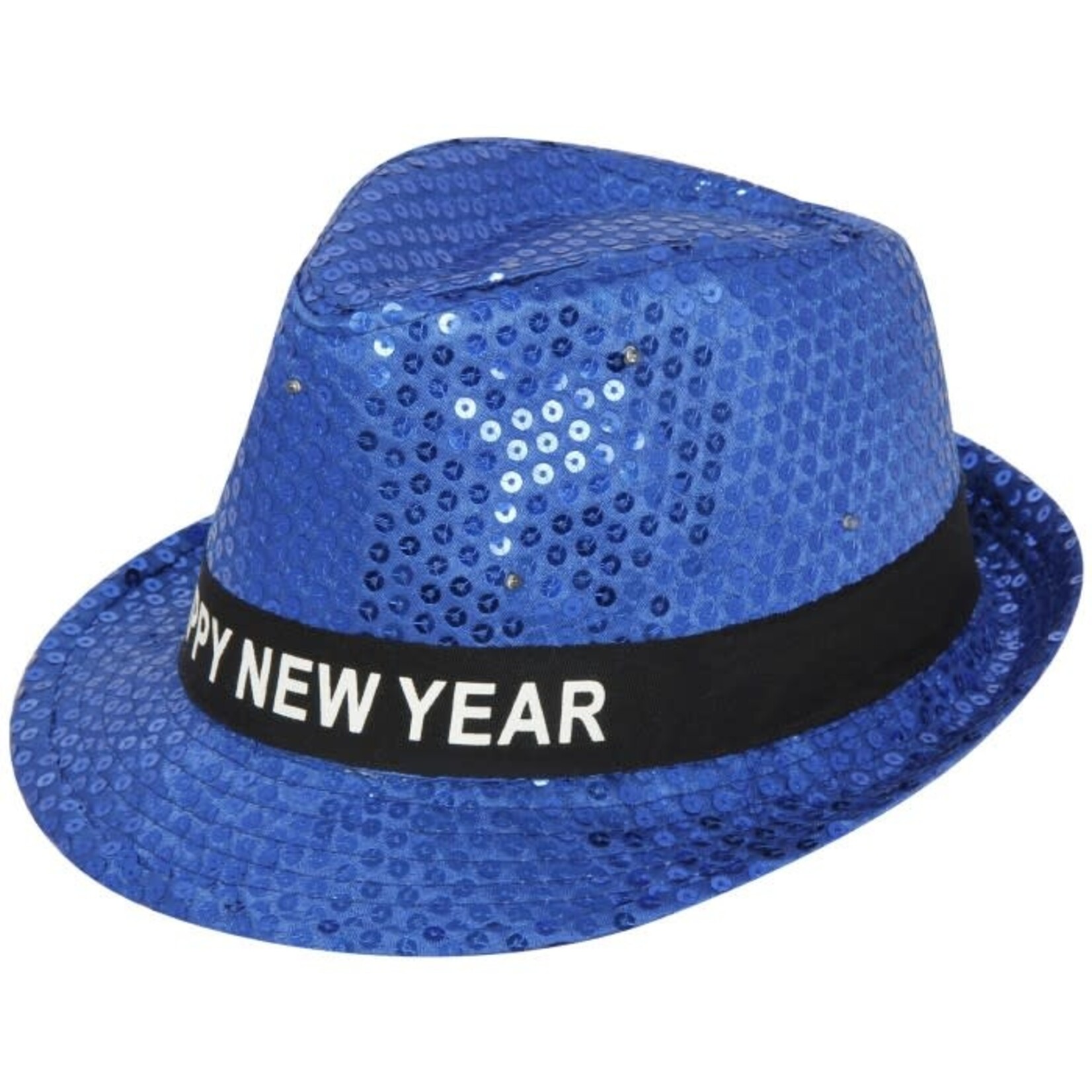 Sequin Light Up Happy New Year Fedora