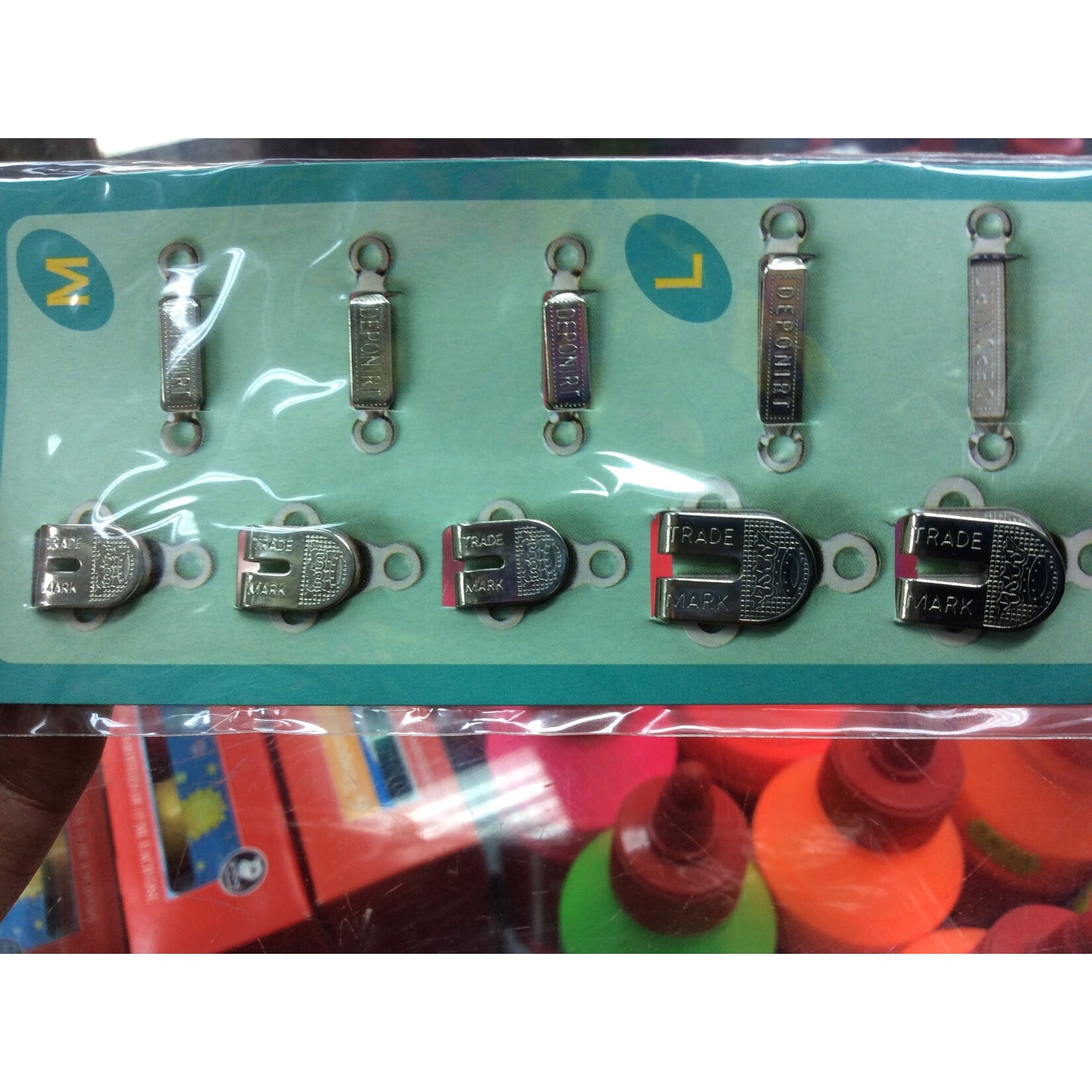 Hook Set (M, L) Silver