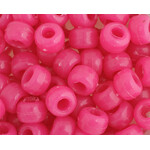 Crowbeads 9mm (60pcs) Light Cerise Opaque