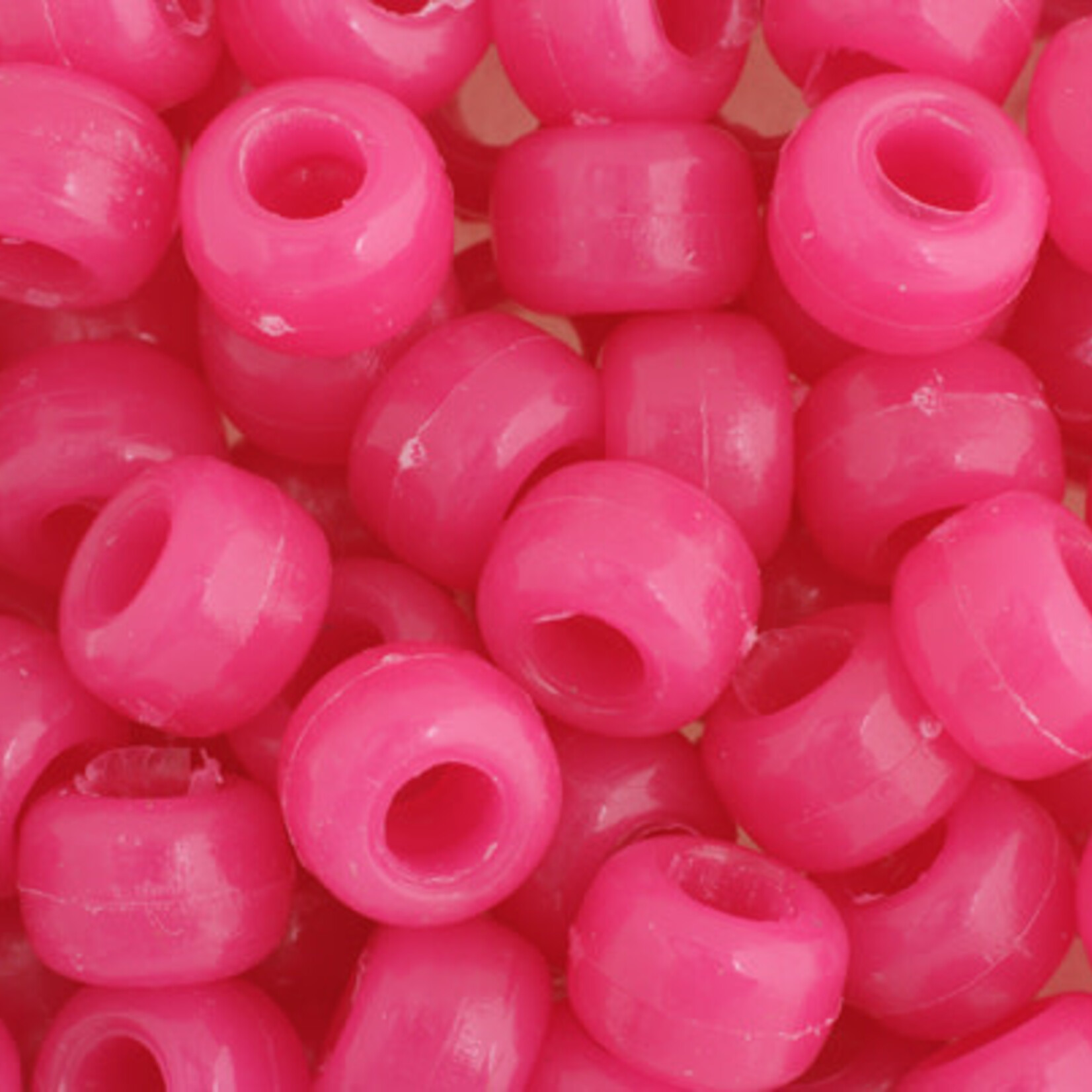 Crowbeads 9mm (60pcs) Light Cerise Opaque