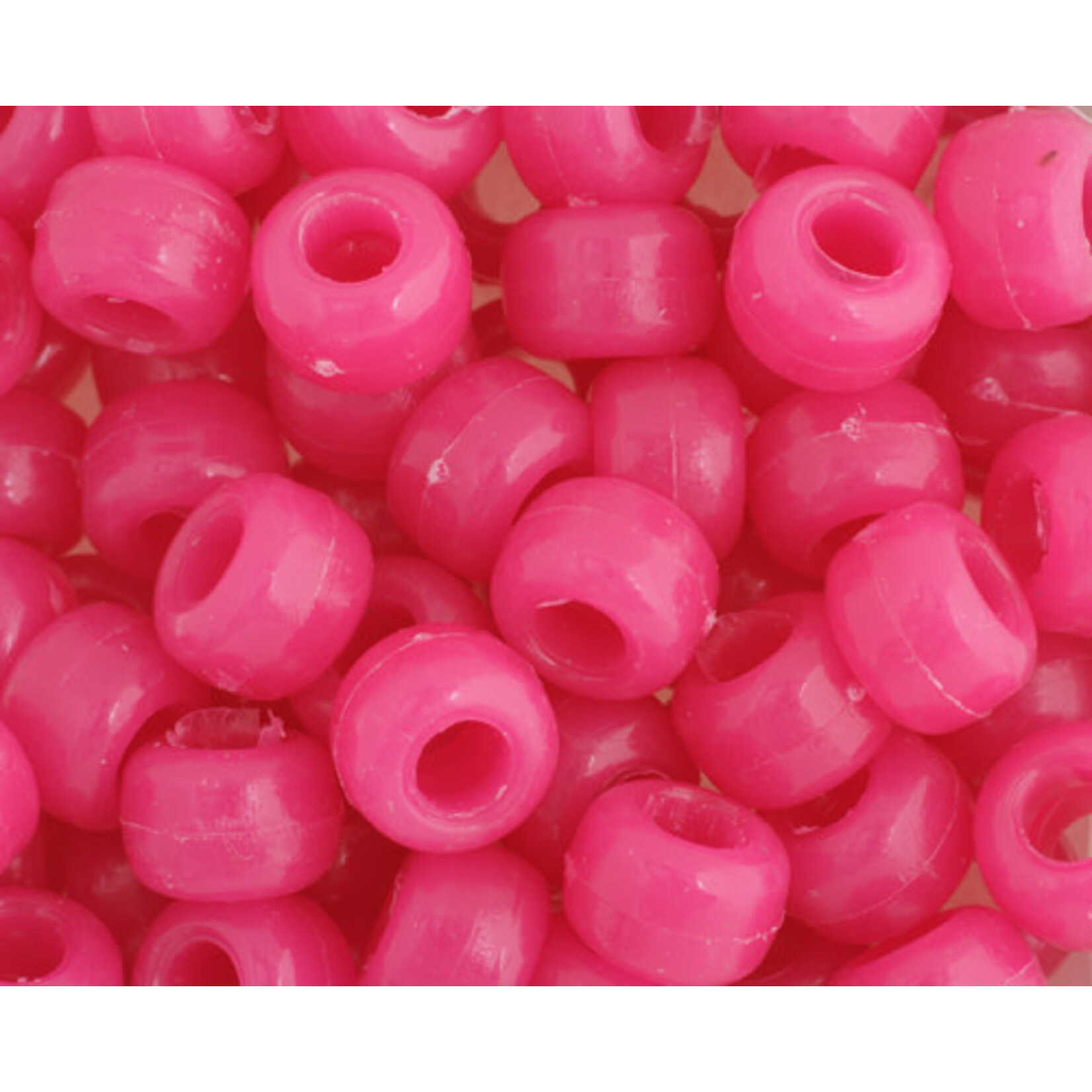Crowbeads 9mm (60pcs) Light Cerise Opaque