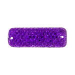 Resin Sew-on Sparkle Stone 8x24mm Rectangle (10 Pieces)