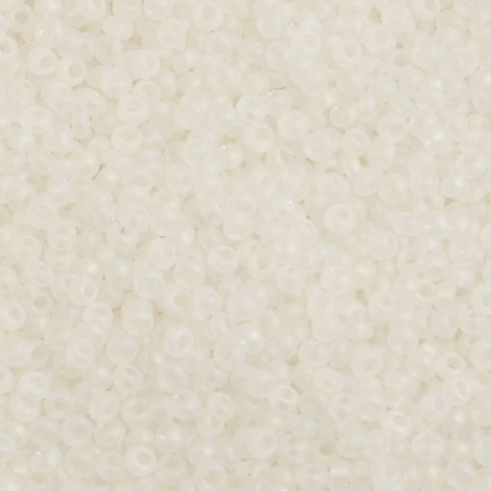 Czech Seedbeads 10/0 Transparent Crystal AB Matt 500g