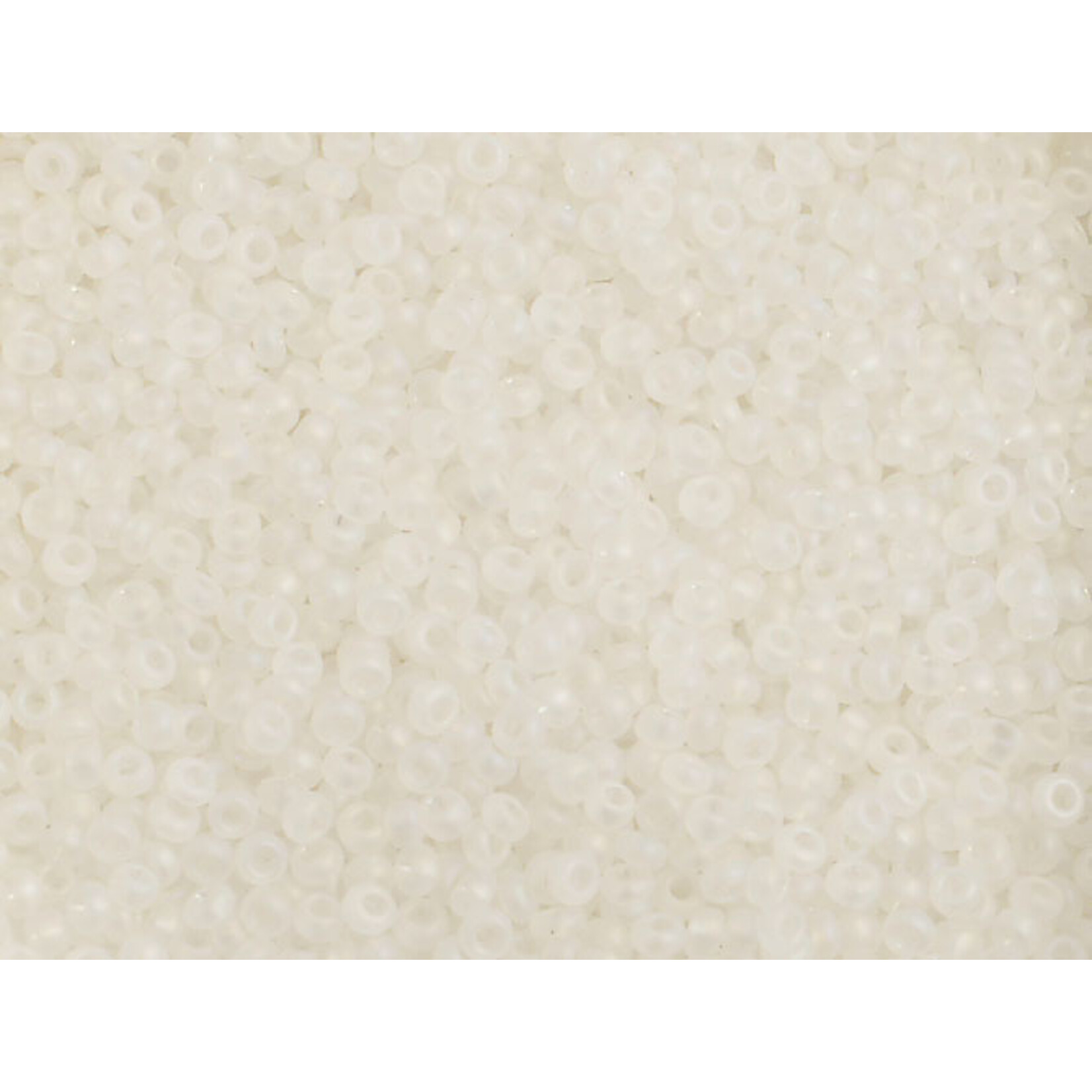 Czech Seedbeads 10/0 Transparent Crystal AB Matt 500g