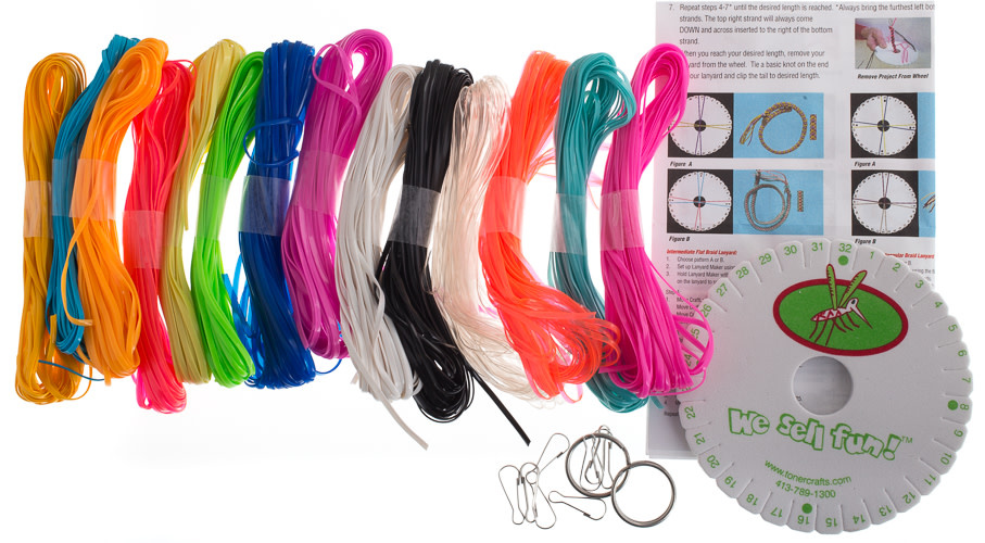 ★kumi✴︎ Craft Lace Mega Pack 14 Colors W/Kumihimo Disc Neon Colors