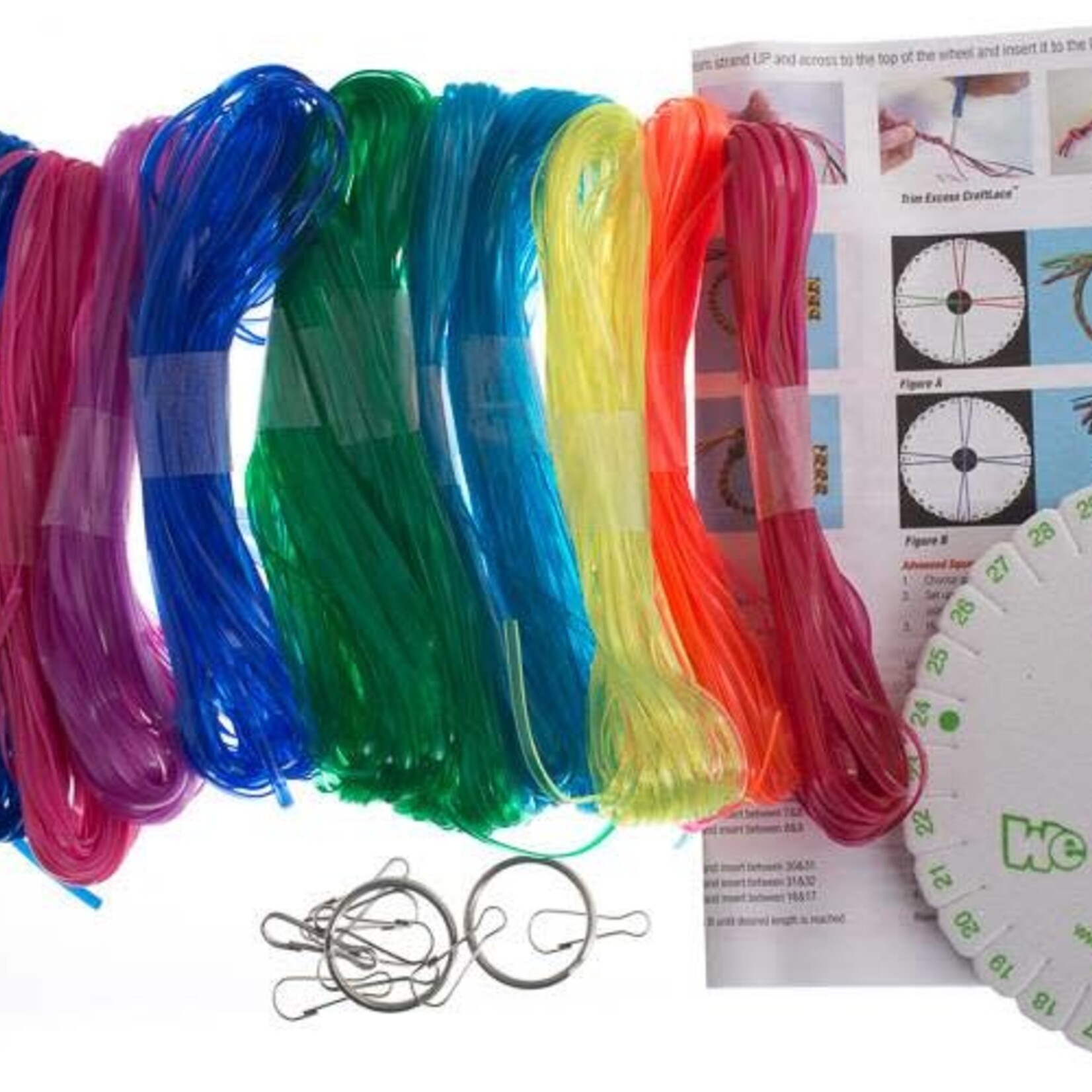 Craft Lace Mega Pack 14 Colors W/Kumihimo Translucent Colors