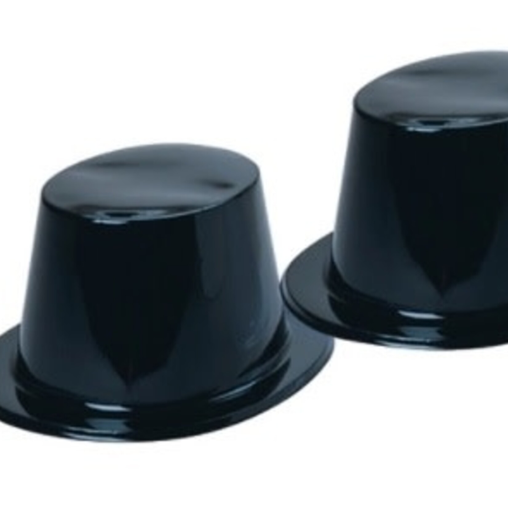 Plastic Top Hat Black