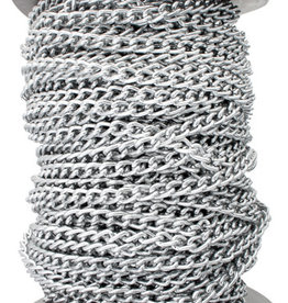Chain Link Aluminum 6mm Silver (50mtrs)