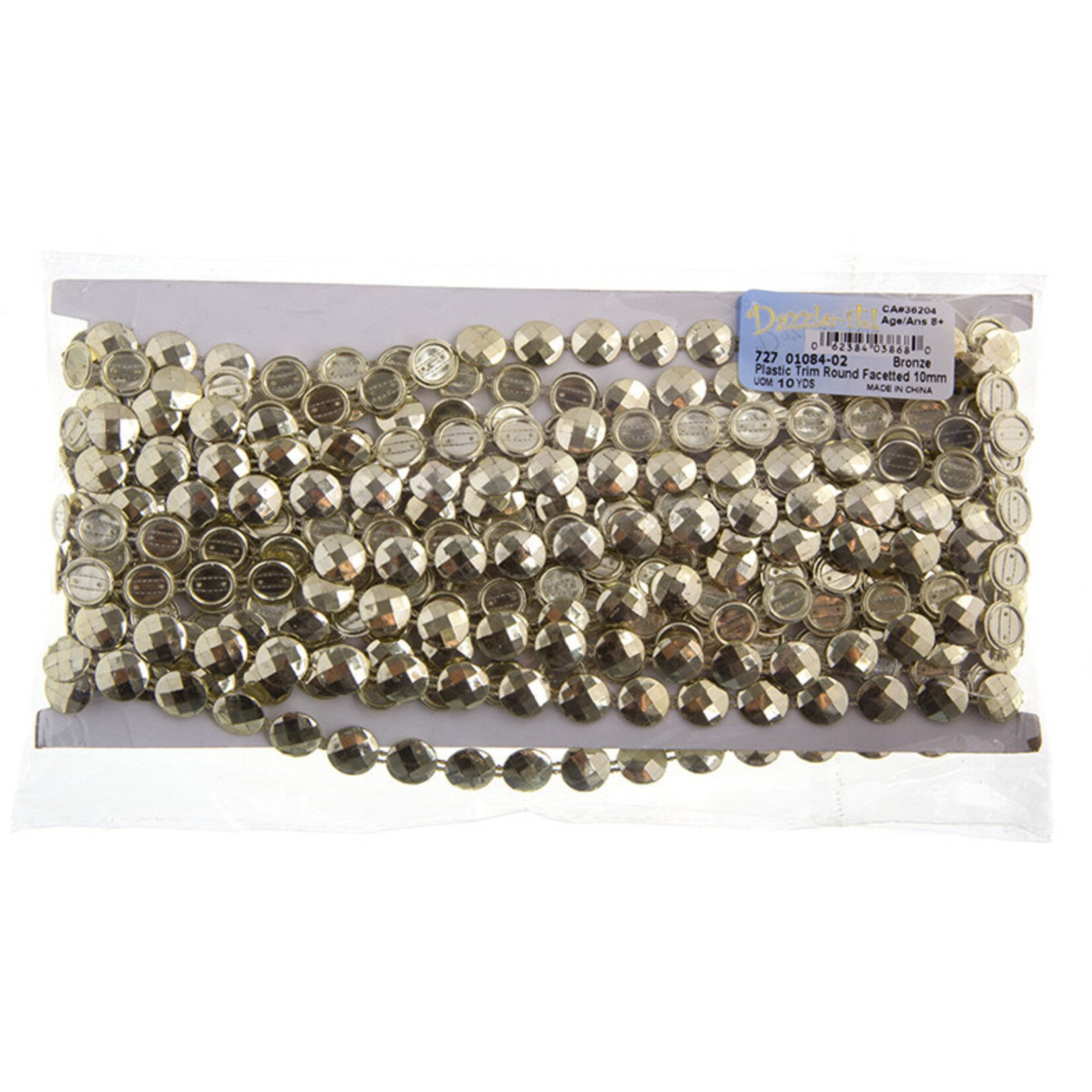Plastic Trim (10 yards) Bronze 10mm Round